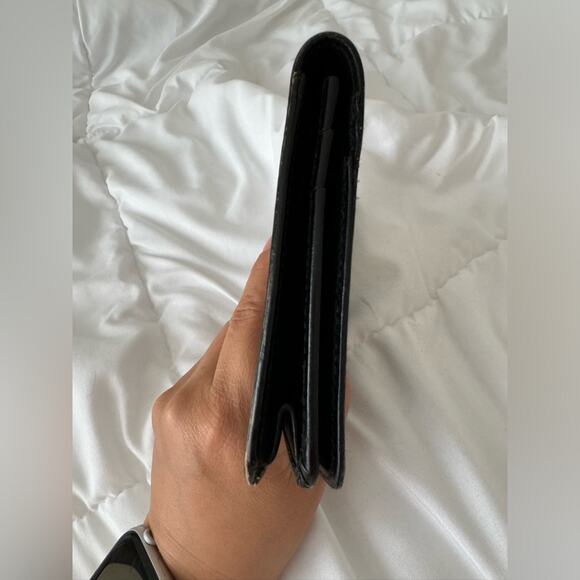 Vintage Celine Macadam Brown Coated Canvas Long Wallet 7x3 Designer‎ Classic - Picture 7 of 9